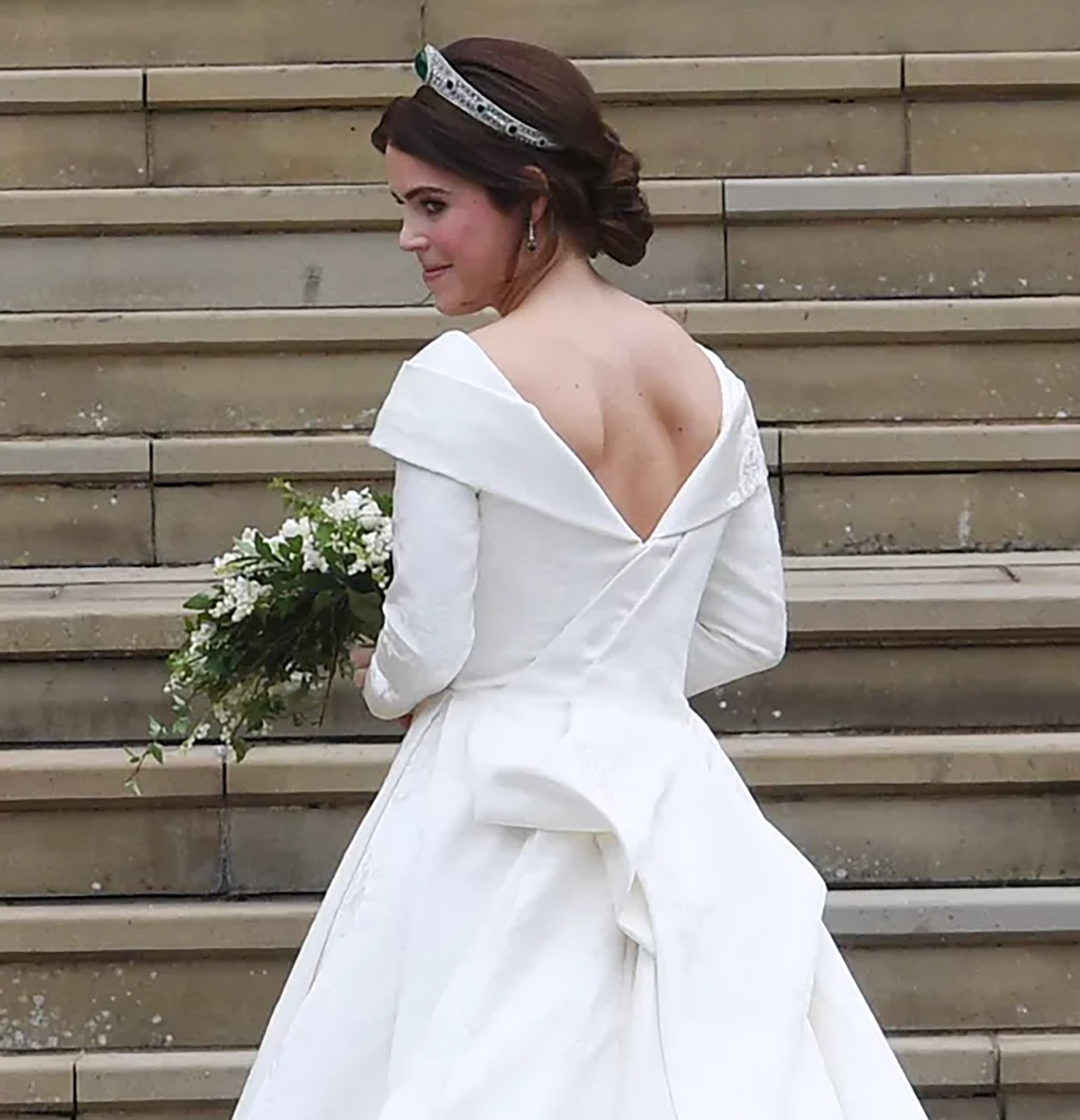 結婚式でのユージェニー王女