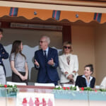 ロレックス・モンテカルロ・マスターズの会場に出席したモナコ公室ファミリー