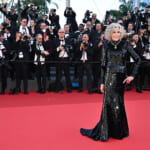 ジェーン・フォンダ、カンヌ国際映画祭のレッドカーペットにて。