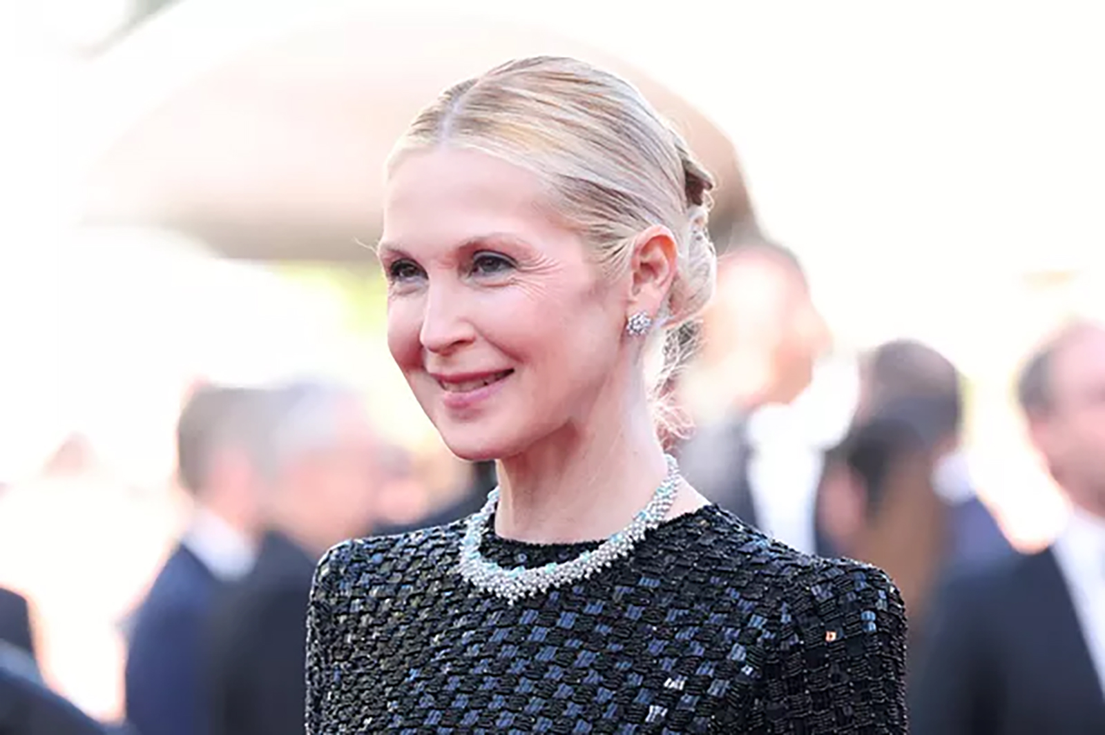 ケリー・ラザフォード、カンヌ国際映画祭のレッドカーペットにて。