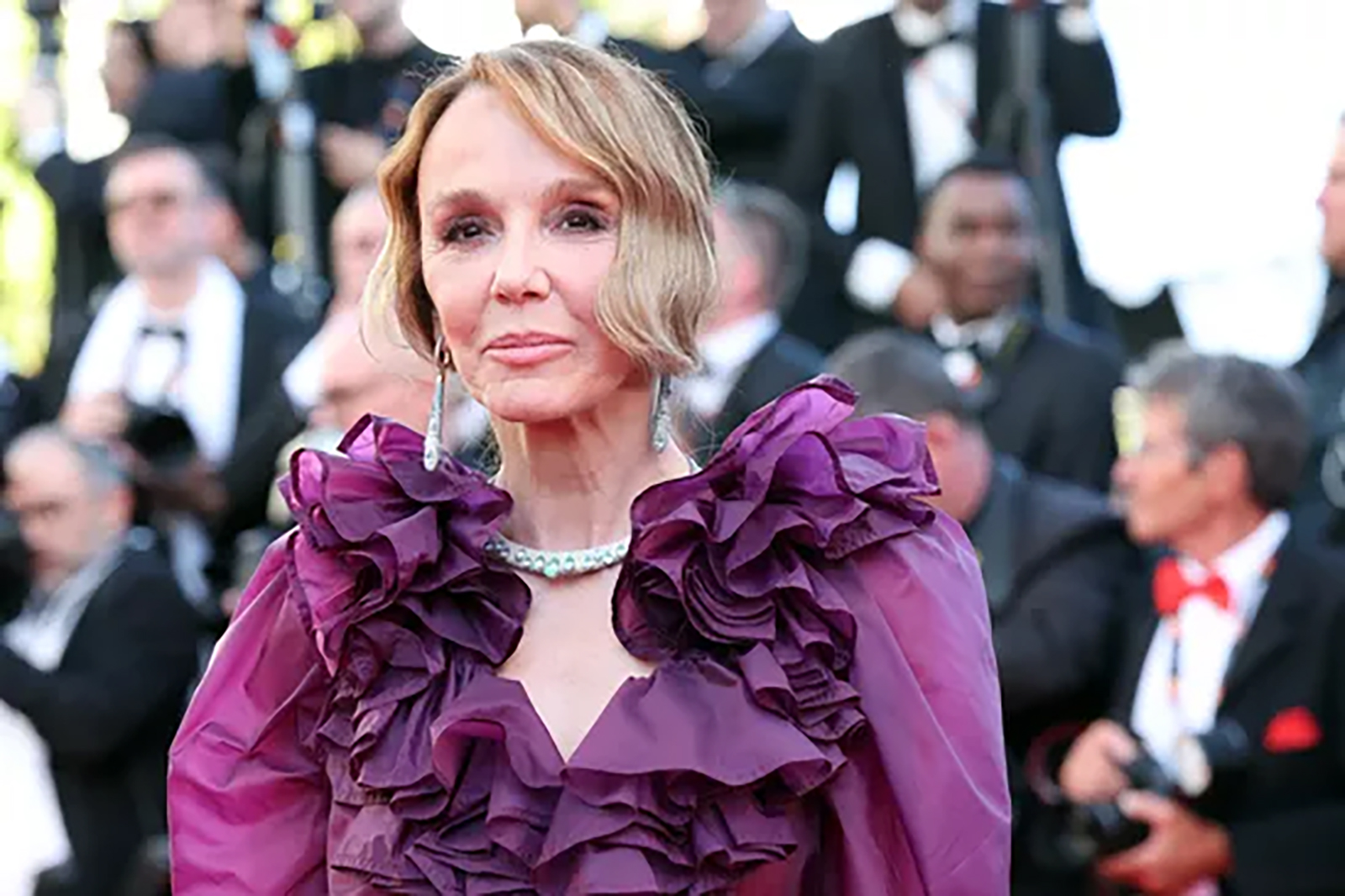 フィリピーヌ・ルロワ＝ボリュー、カンヌ国際映画祭のレッドカーペットにて。