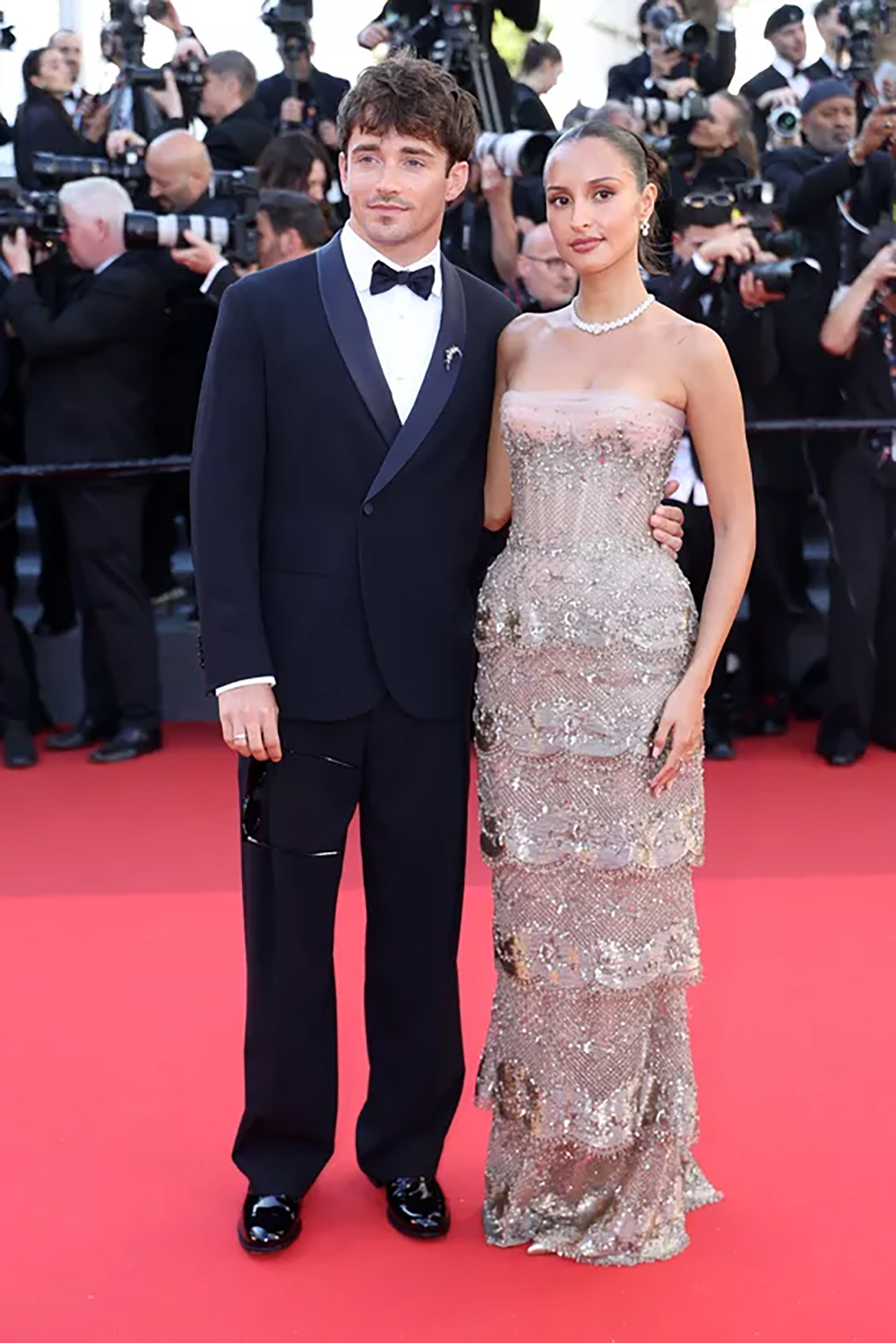 カンヌ国際映画祭のシャルル・ルクレールとアレクサンドラ・ルクレール