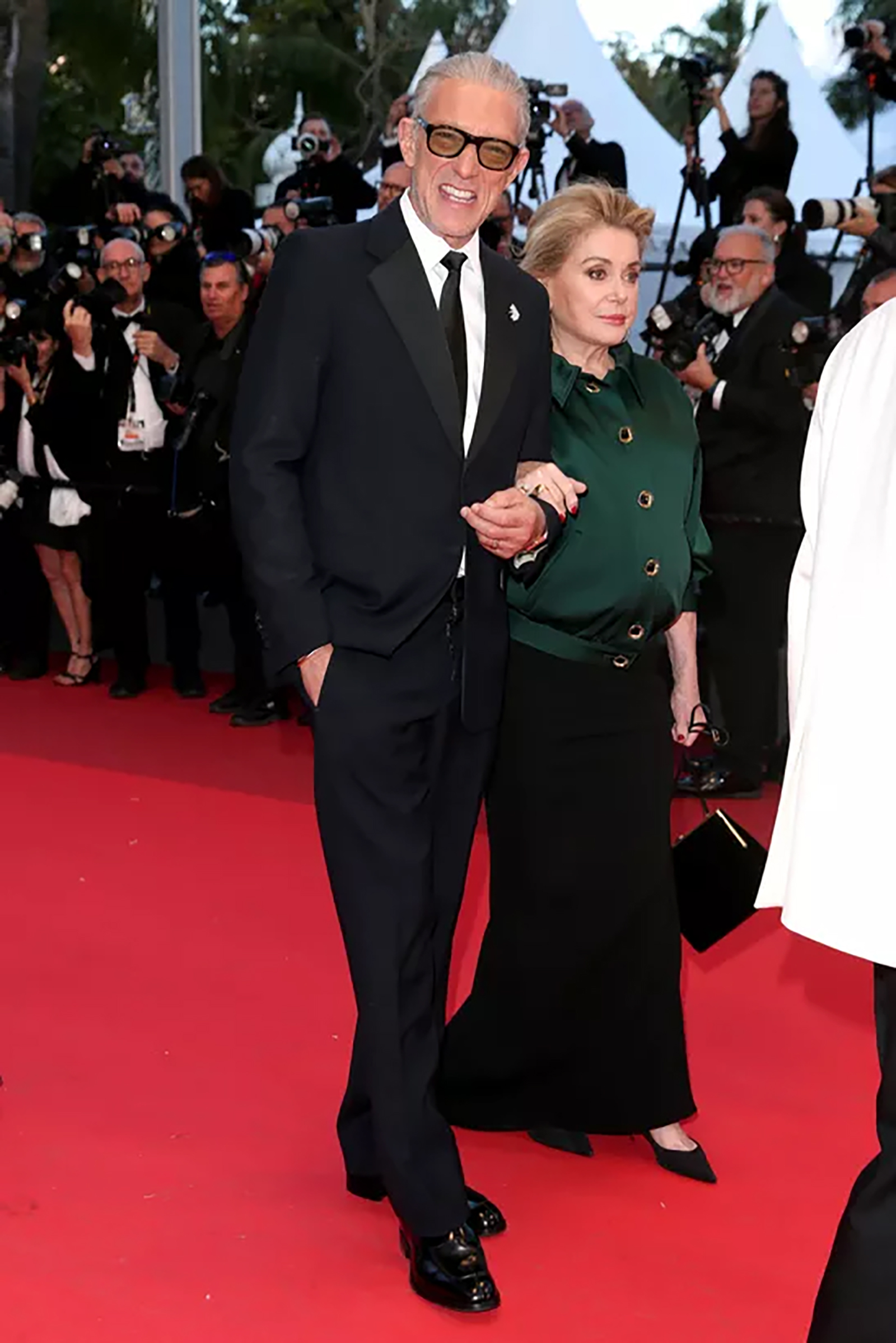 カンヌ国際映画祭での、ヴァンサン・カッセル＆カトリーヌ・ドヌーヴ