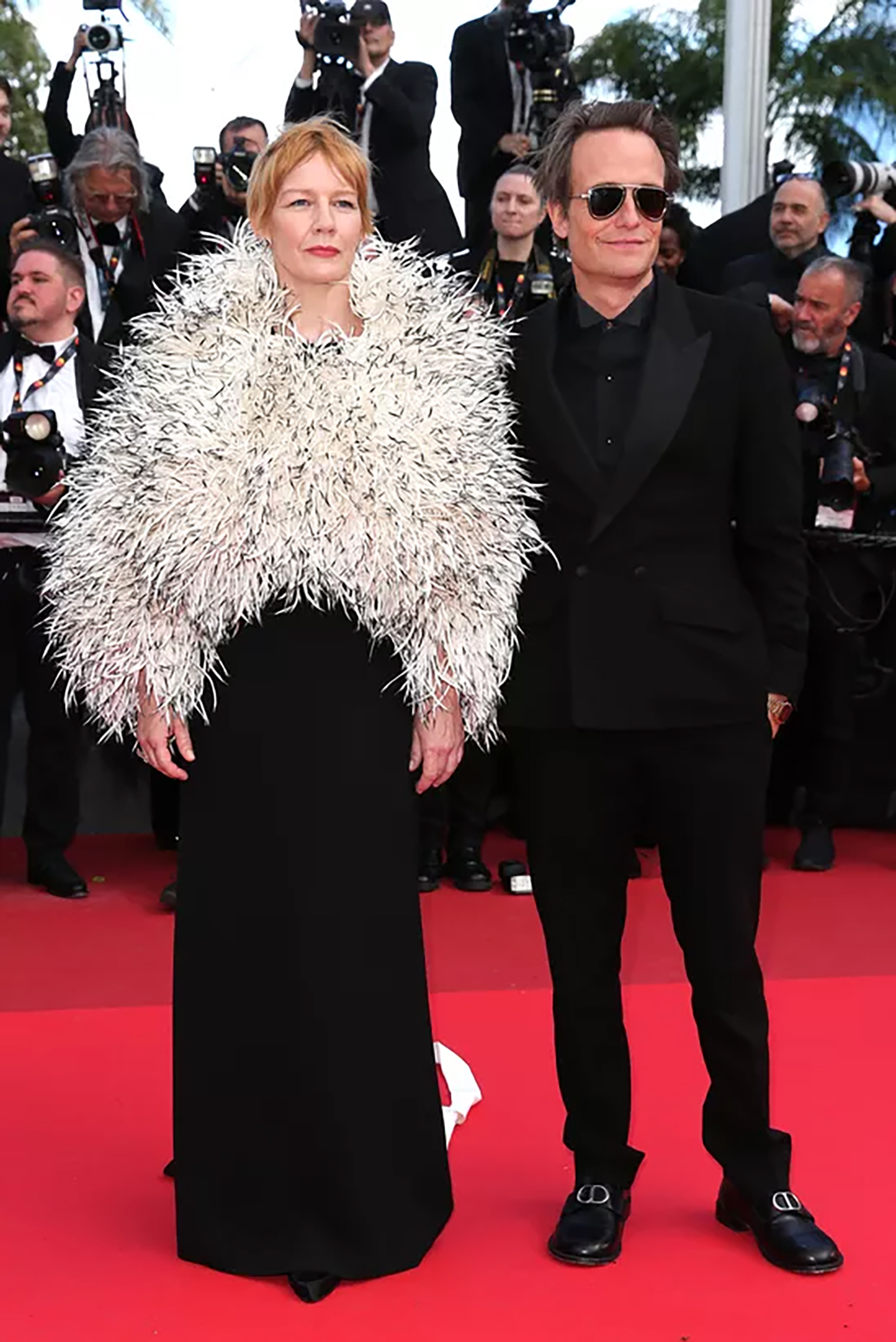 カンヌ国際映画祭での、ザンドラ・ヒュラー＆アウグスト・ディール