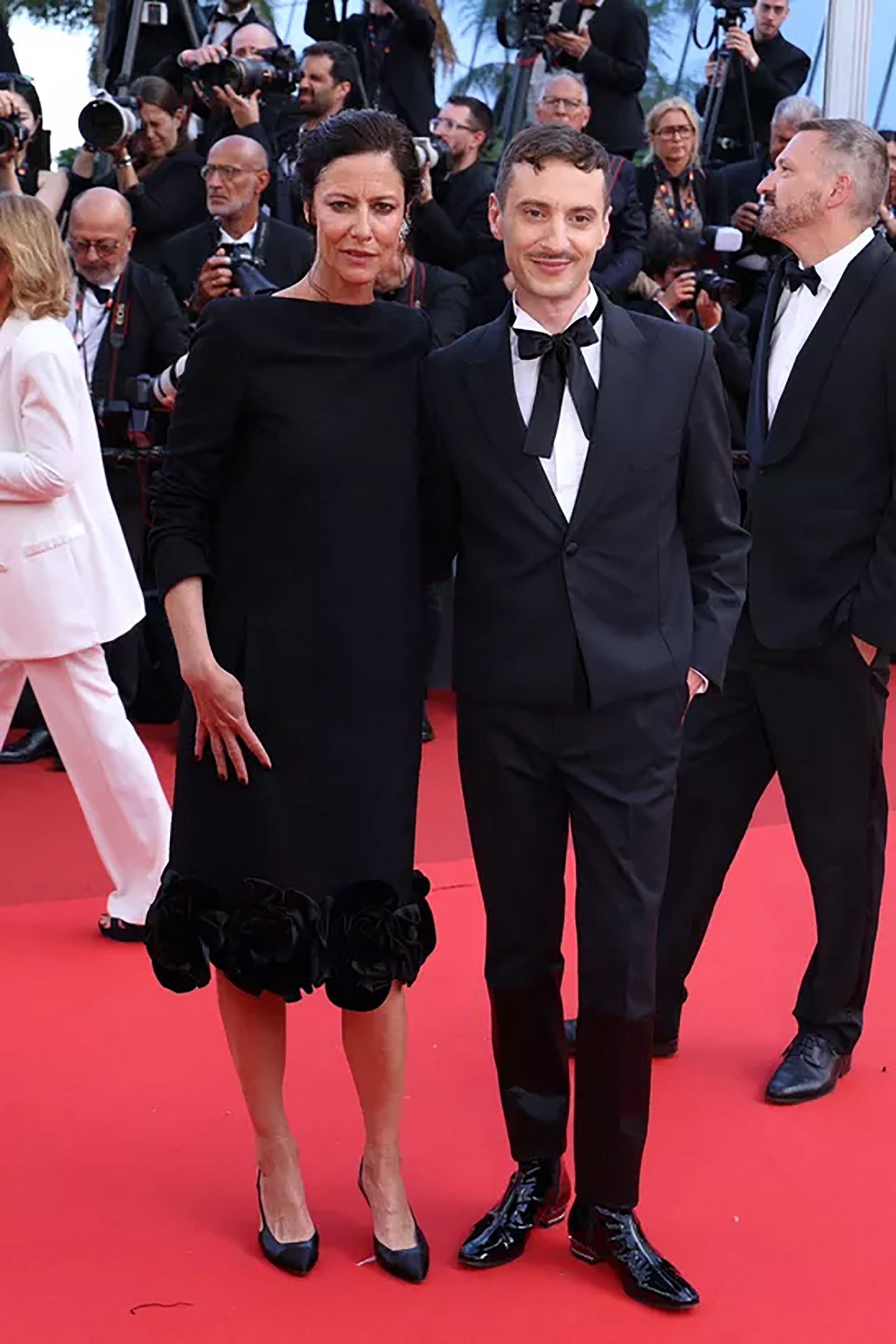 カンヌ国際映画祭での、アンナ・ムグラリスとトマ・ジョリー
