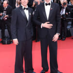 カンヌ国際映画祭での、ハビエル・カルボとハビエル・アンブロッシ