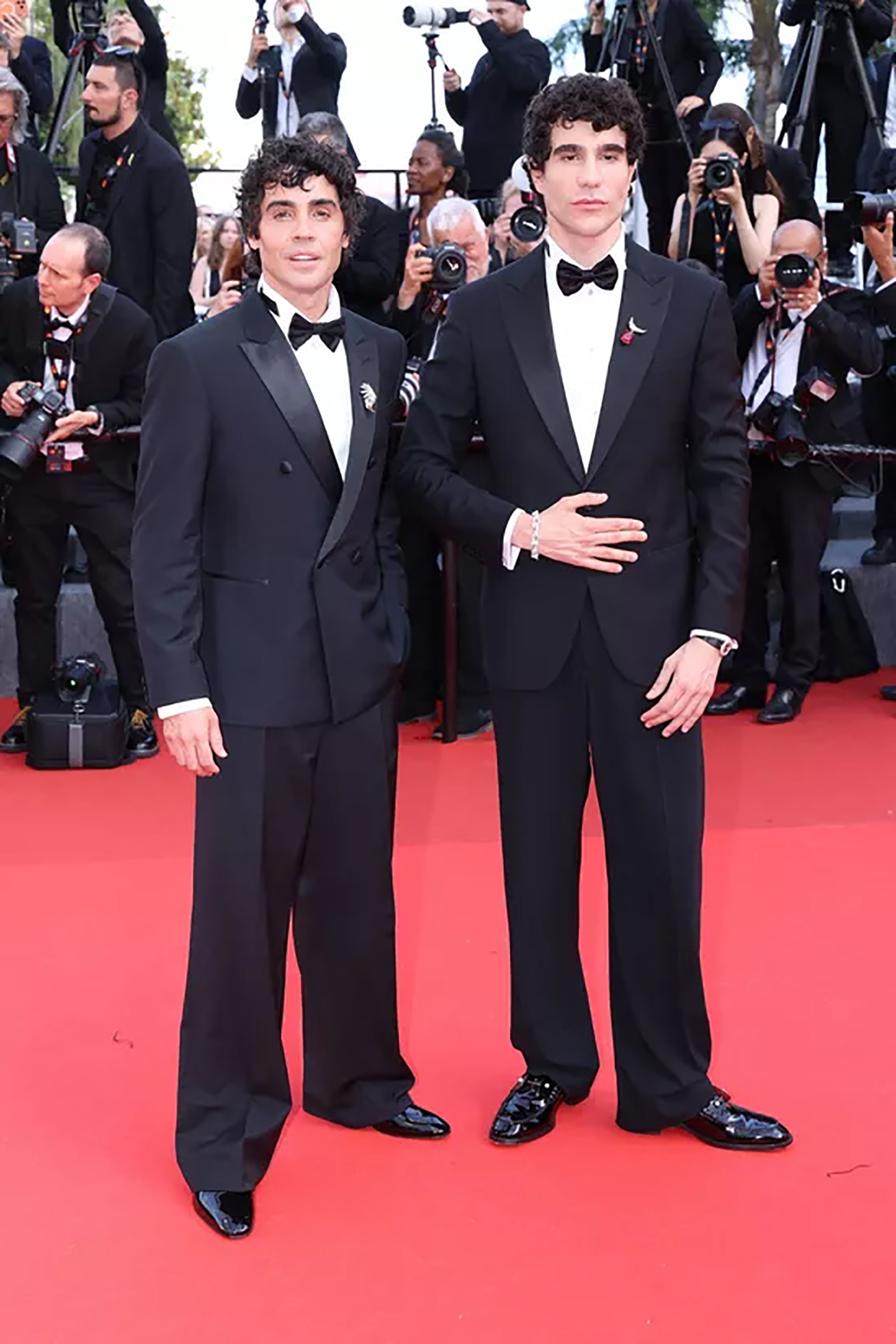 カンヌ国際映画祭での、ハビエル・カルボとハビエル・アンブロッシ
