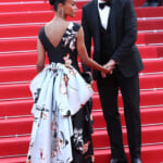 カンヌ国際映画祭での、ゾーイ・サルダナとマルコ・ペレゴ