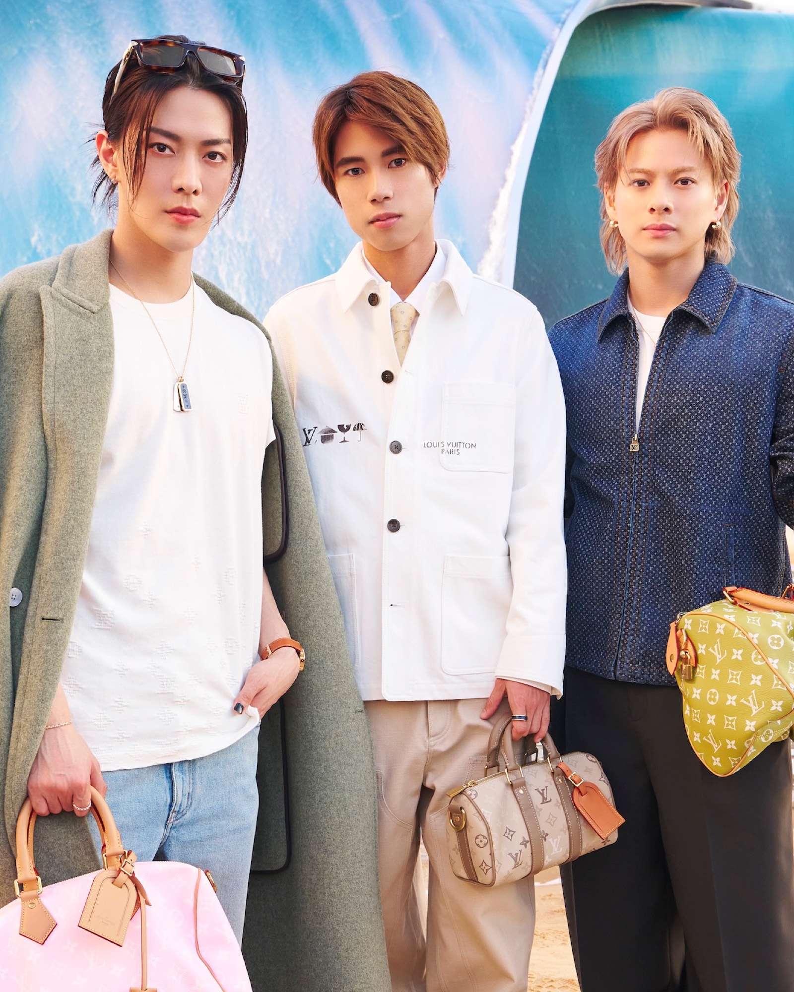【平野紫耀、NCT 127 YUTA、堀米悠斗】ルイ・ヴィトン2027春夏メンズ・コレクションの貴重な3ショット。