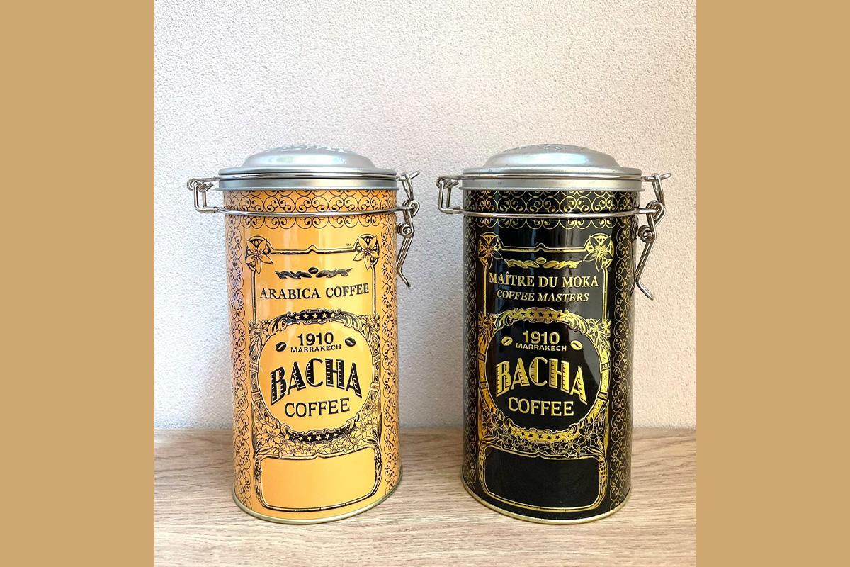 フランス アンティーク B.FRERES キャニスター 春雨 タピオカ コーヒー BACHA COFFEEの世界観をキッチンに。コーヒー時間がもっと楽しくなる