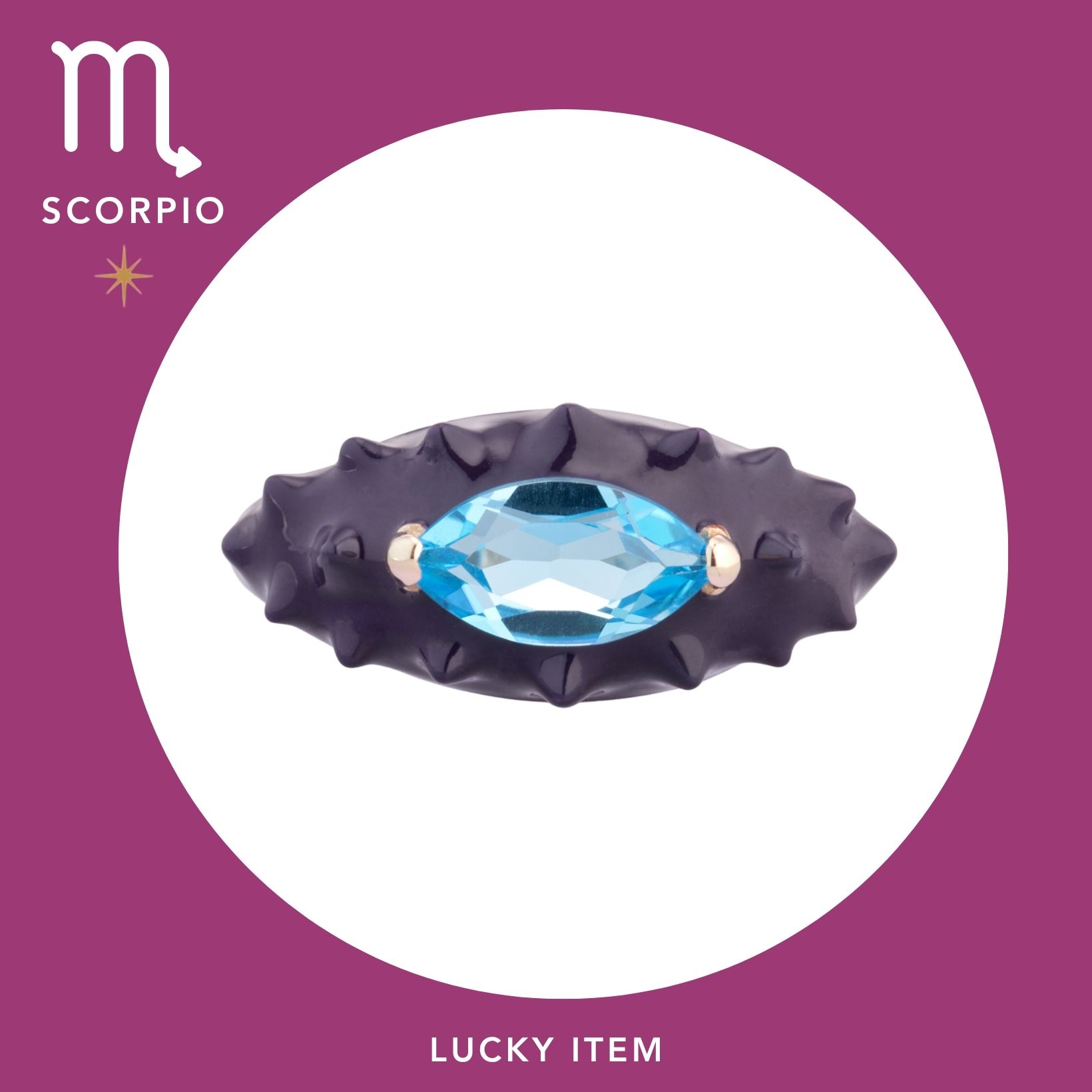 さそり座は、パープル×ベア ボンジャスカのリングで、ひらめきを引き寄せて。