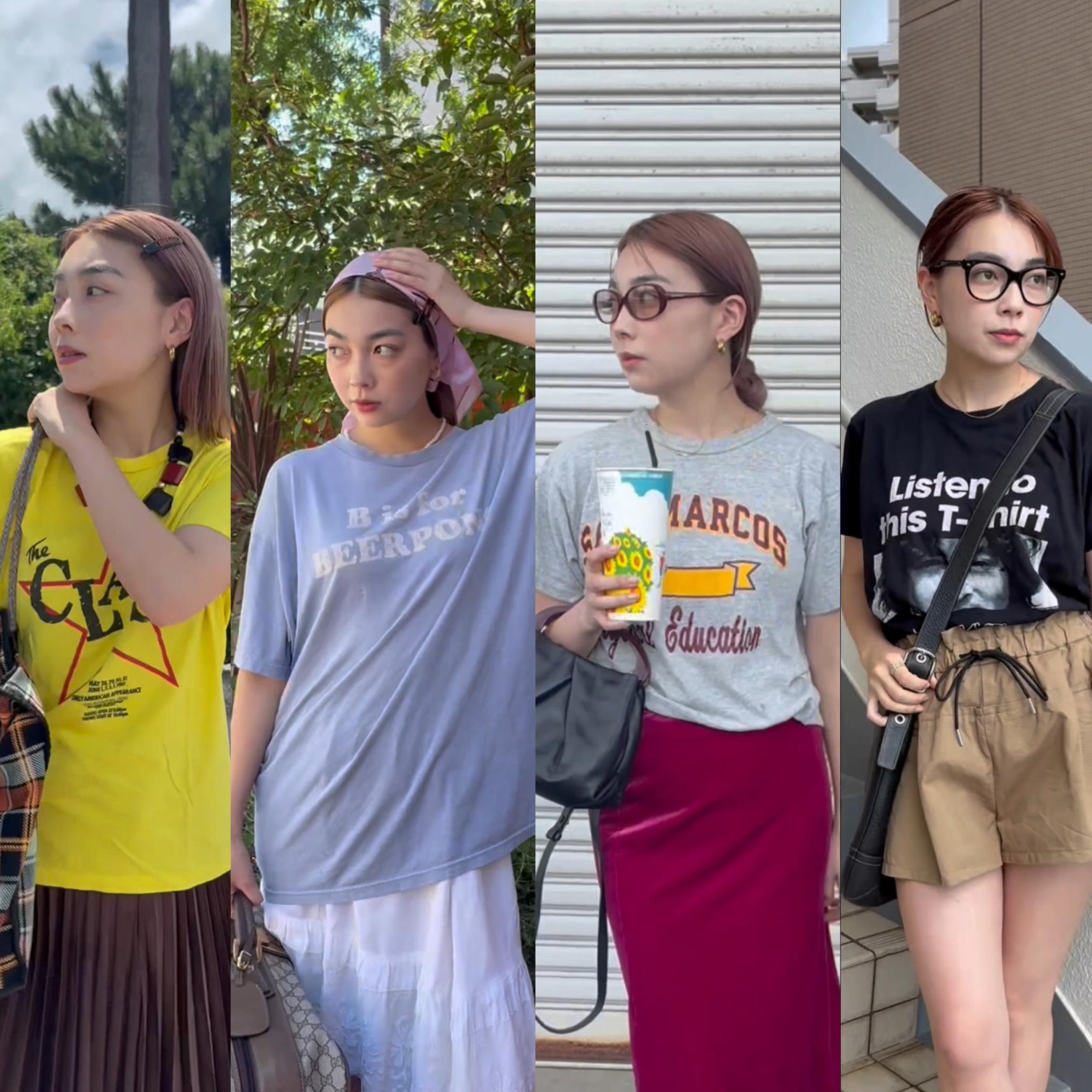 まだまだ着たい、夏のTシャツ。鎌倉「ベント」スタッフの「Tシャツ」5日間コーディネート。