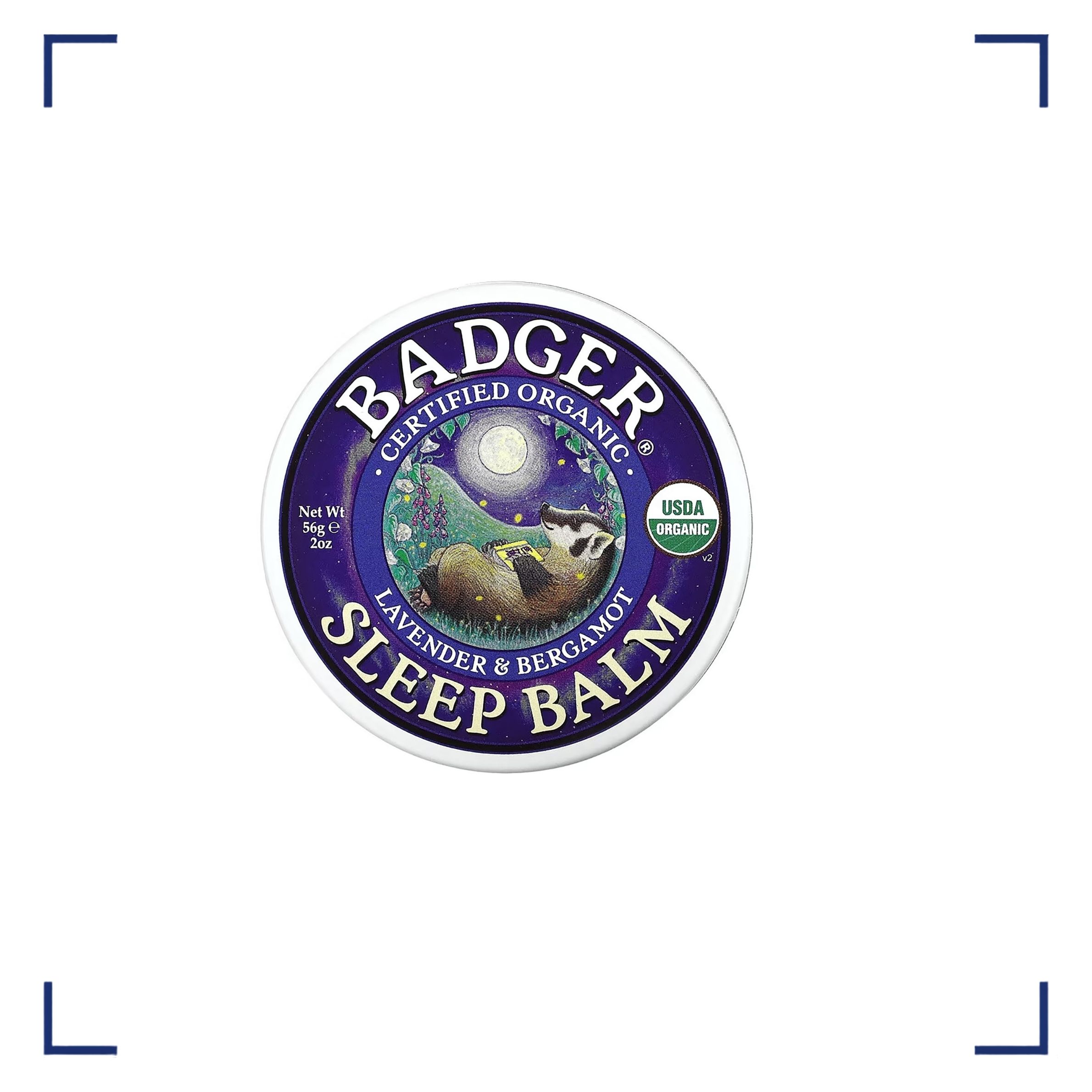ベルガモットやラベンダーなどオーガニック精油を配合したバジャー（Badger）のスリープバーム