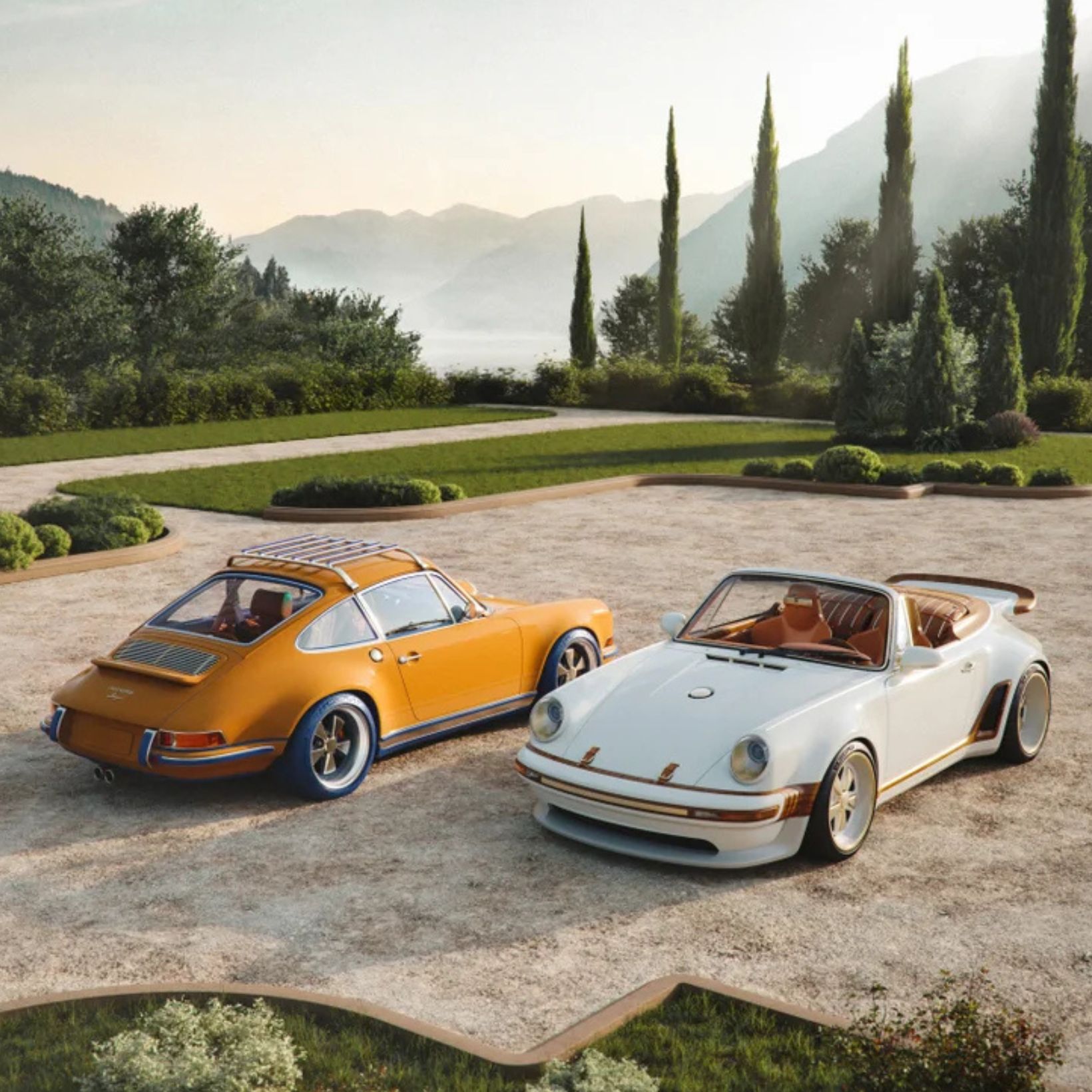 ルイ・ヴィトンが名車「ポルシェ 911」を仕立てた！メゾン史上初のダブルネームによる2台が誕生。