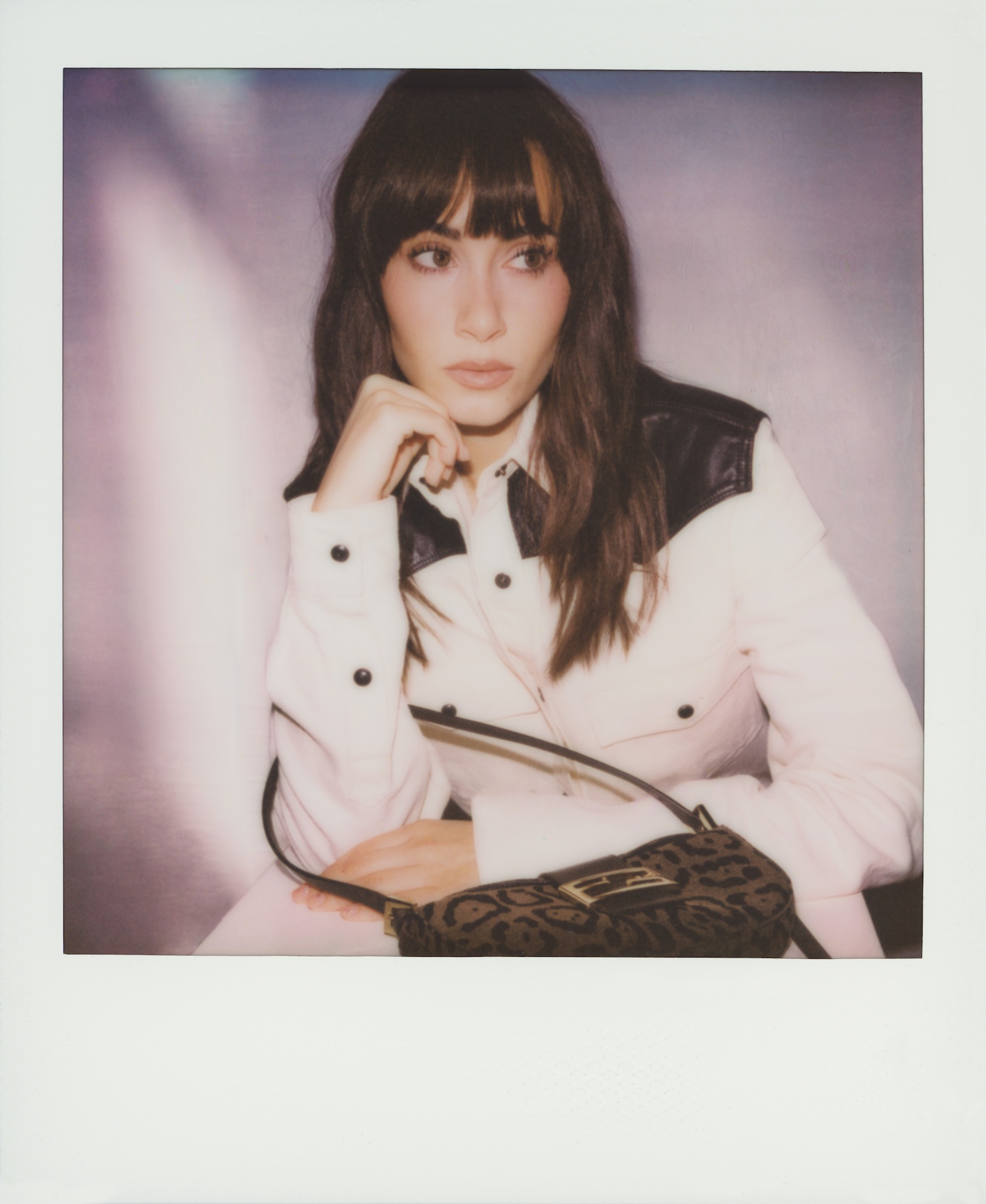 FENDI Croissant Bag_Celebrities Polaroid Images © by Maripol_AITANA | madameFIGARO.jp(フィガロジャポン)