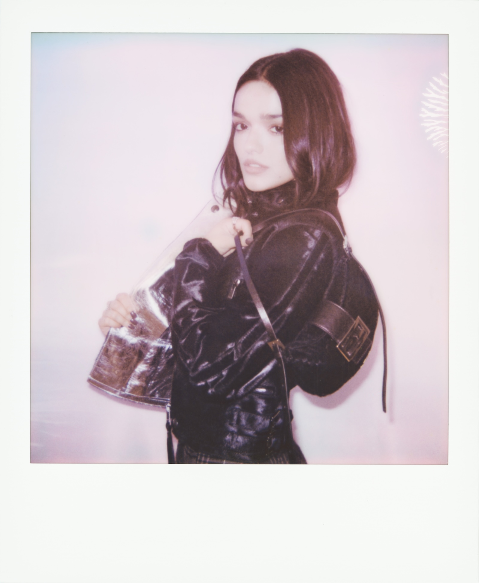FENDI Croissant Bag_Celebrities Polaroid Images © by Maripol_RACHEL ZEGLER | madameFIGARO.jp(フィガロジャポン)