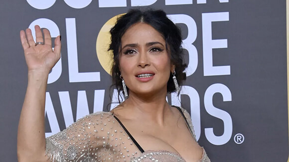 サルマ・ハエック、レッドカーペットで纏った