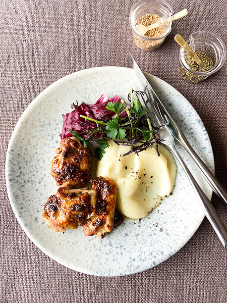 風邪のひき始めに！ スパイシーハニーマスタードチキン。