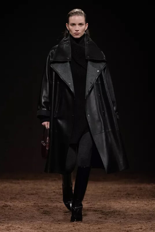 エルメス　黒レザー ライナーロングコート48 ロングコート | Hermès - エルメス-公式サイト
