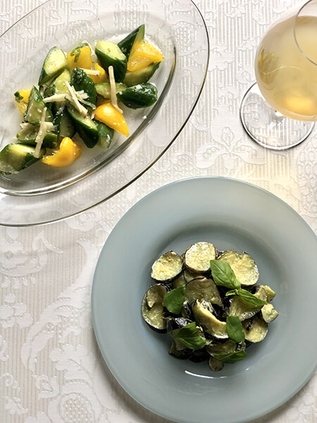 夏野菜の塩麹マリネ＆マスタード和え