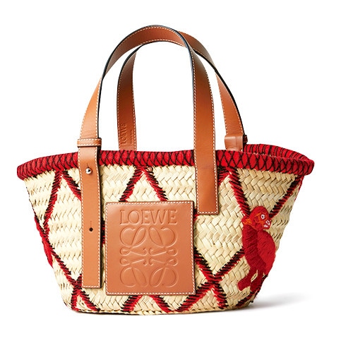 kiki様LOEWE　ロエベ　かごバッグ　ウィリアム・ド・モーガン ロエベ×陶芸家ウィリアム・ド・モーガン、“幻の鳥”ドードーや花を描い