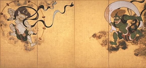 若冲の後は『風神雷神図屏風』。日本の傑作はパリで見る