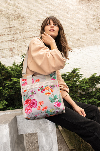 RE-SMALL N/S TOTE エコ カメリア ガーデン レスポートサックRE-SMALL 
