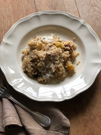 栗のリゾットで深まる秋を。