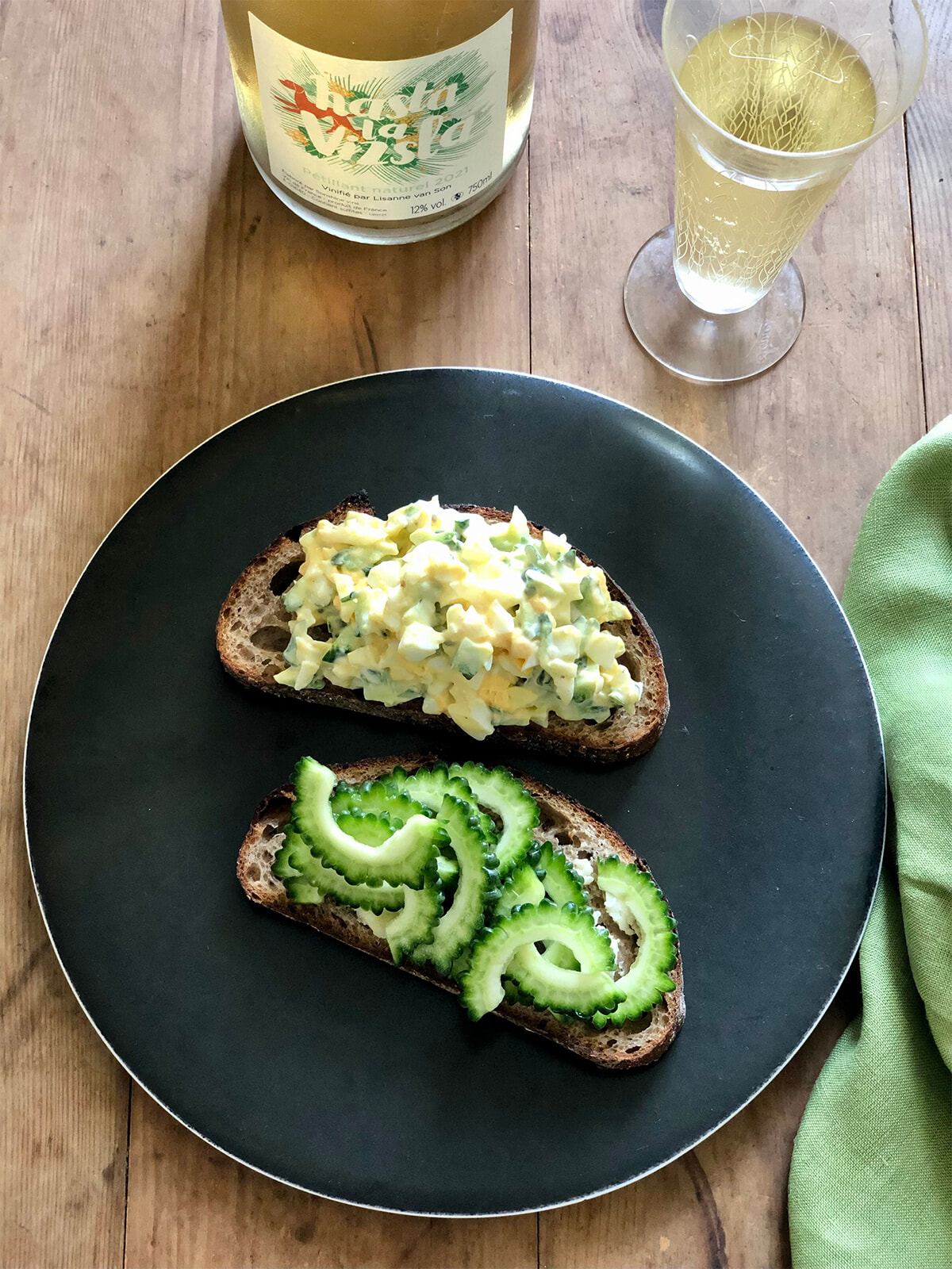 苦瓜のタルティーヌ 2種