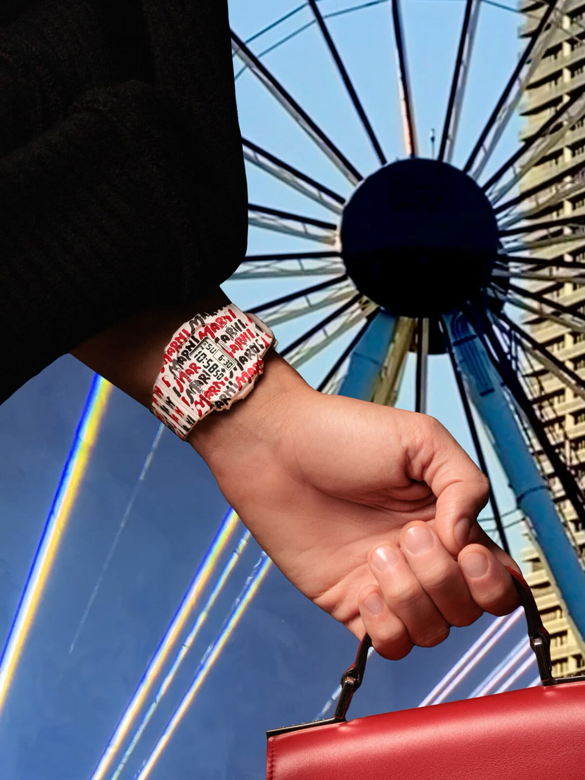 マルニのアヴァンギャルドなデザインが新モデルに融合した、G-SHOCKと