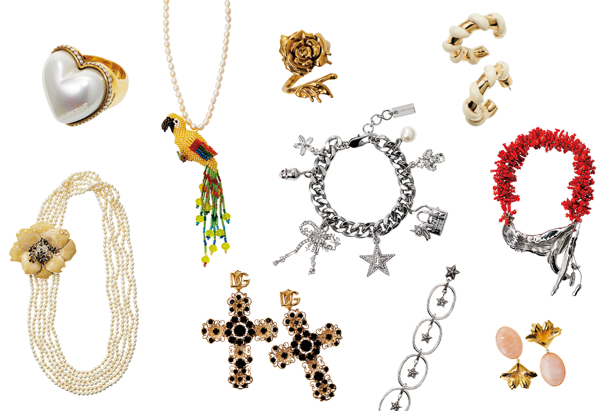 デザイン美が光る、22のコスチュームジュエリーたち。