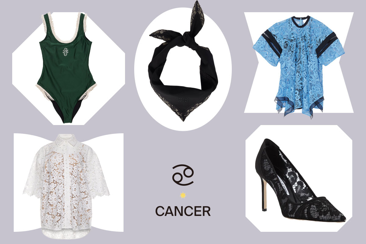 フェミニニティなレースで気分を上げて。かに座に贈るラッキーアイテム。【星座別ラッキーモチーフ占い】