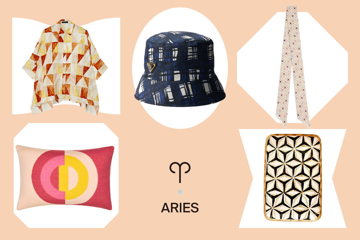 幾何学模様と心の整理整頓を。おひつじ座に贈るラッキーアイテム。【星座別ラッキーモチーフ占い】