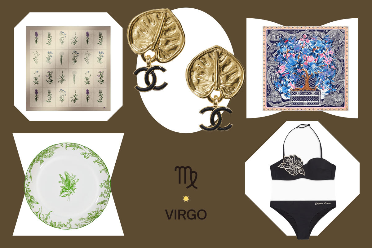 ボタニカル柄で大地の恵みを享受。おとめ座に贈るラッキーアイテム。【星座別ラッキーモチーフ占い】