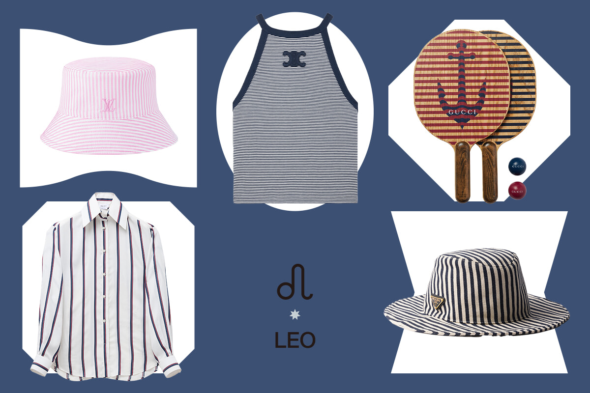 爽やかなストライプ柄で新しい季節を呼び込んで！ しし座に贈るラッキーアイテム。【星座別ラッキーモチーフ占い】