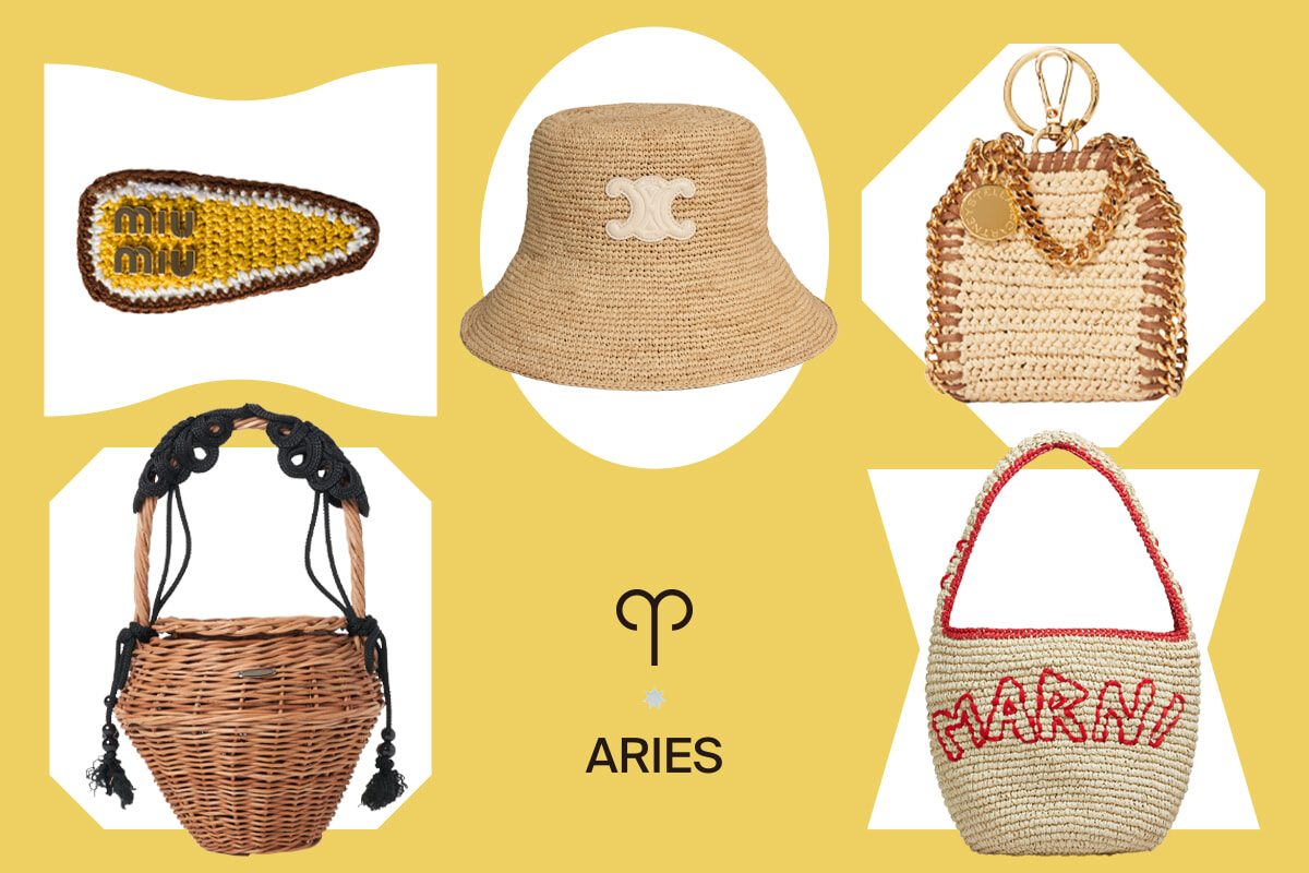 夏らしい涼しげなモチーフアで幸運をキャッチ。おひつじ座に贈るラッキーアイテム。【星座別ラッキーモチーフ占い】