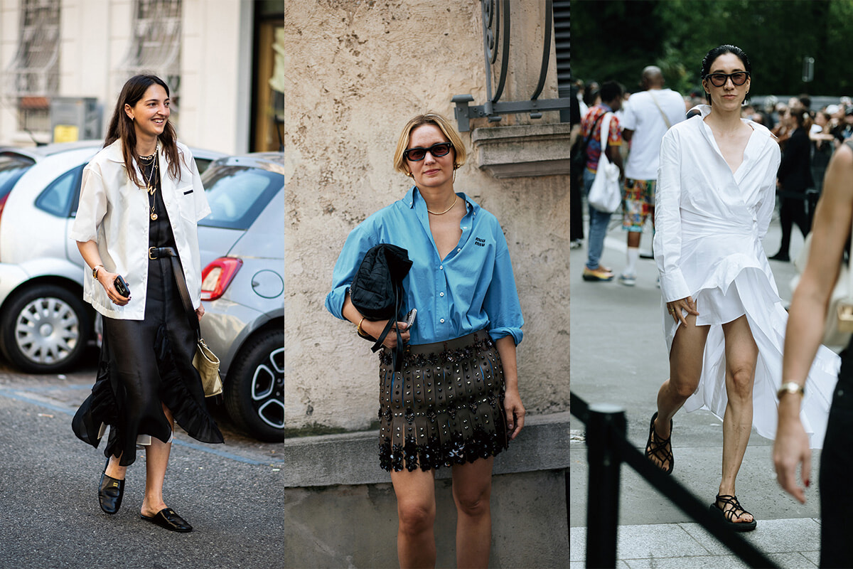 おしゃれなパリジェンヌたちは、シャツの着方で差をつける。【パリシックのルール】