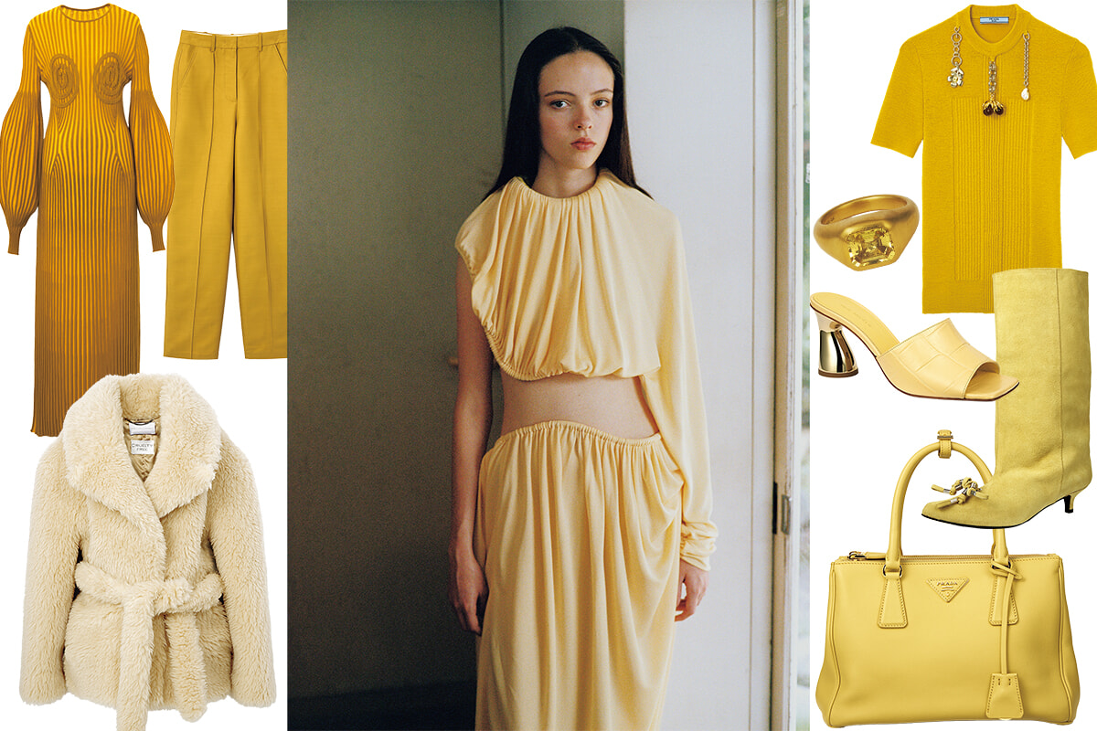 温かみのあるイエローを日常着に。【秋冬トレンドカラー】