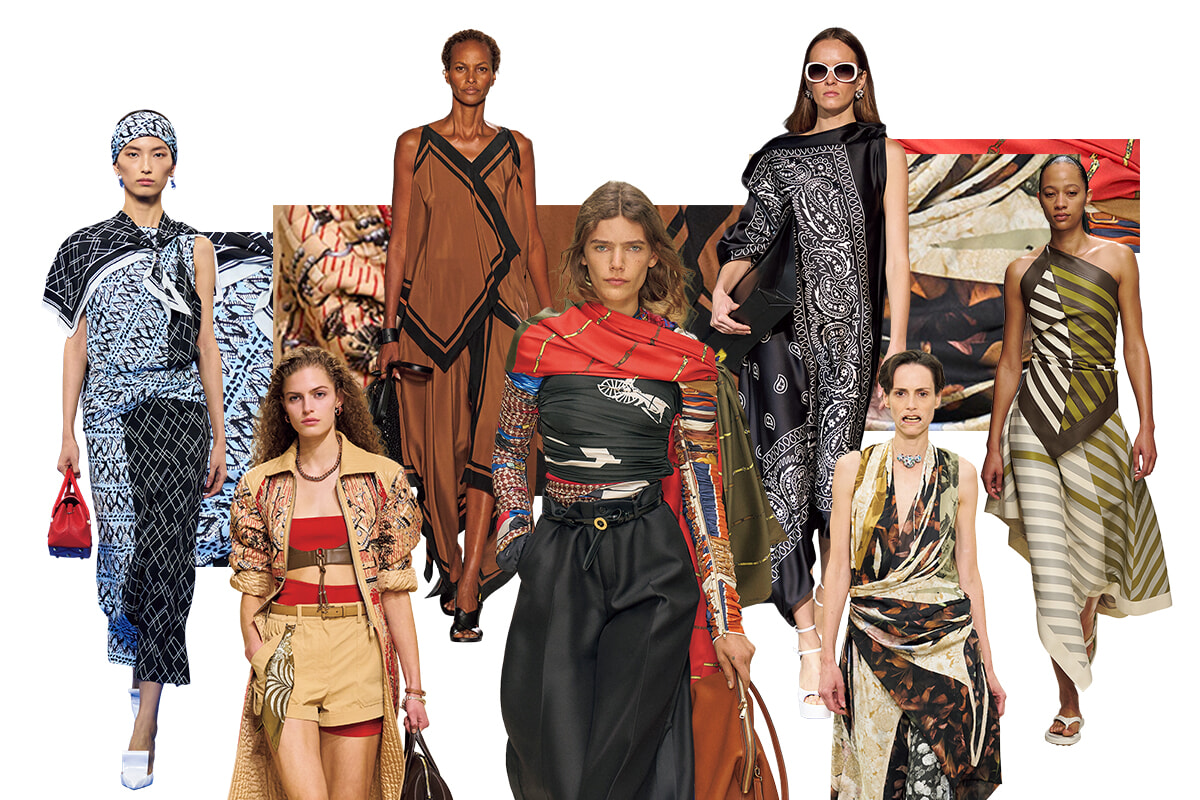 巻かない？ 結ばない？ 人気再熱のスカーフが主役になる理由。