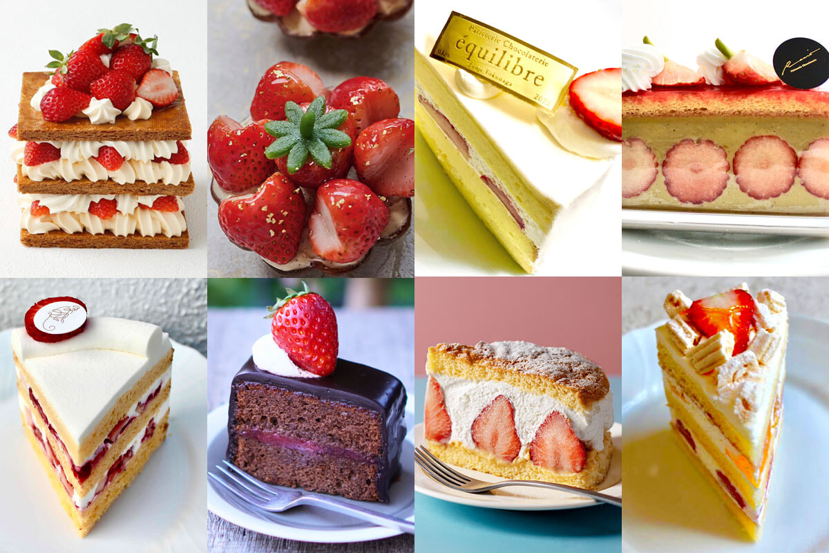 いまが旬！ 人気パティスリーが推す、可愛いイチゴケーキ8選。
