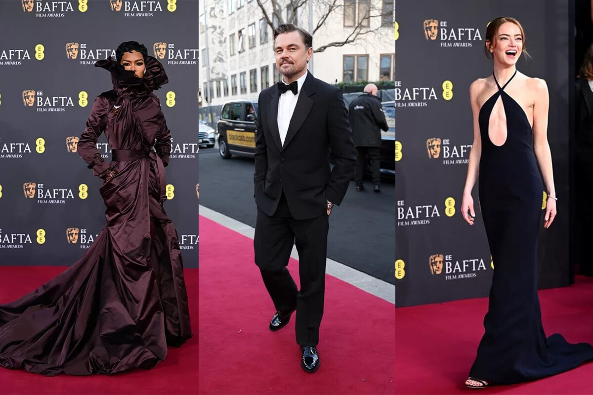 ディカプリオ、エマ・ストーン...2026年英国アカデミー賞授賞式の華やかなレッドカーペットファッション！
