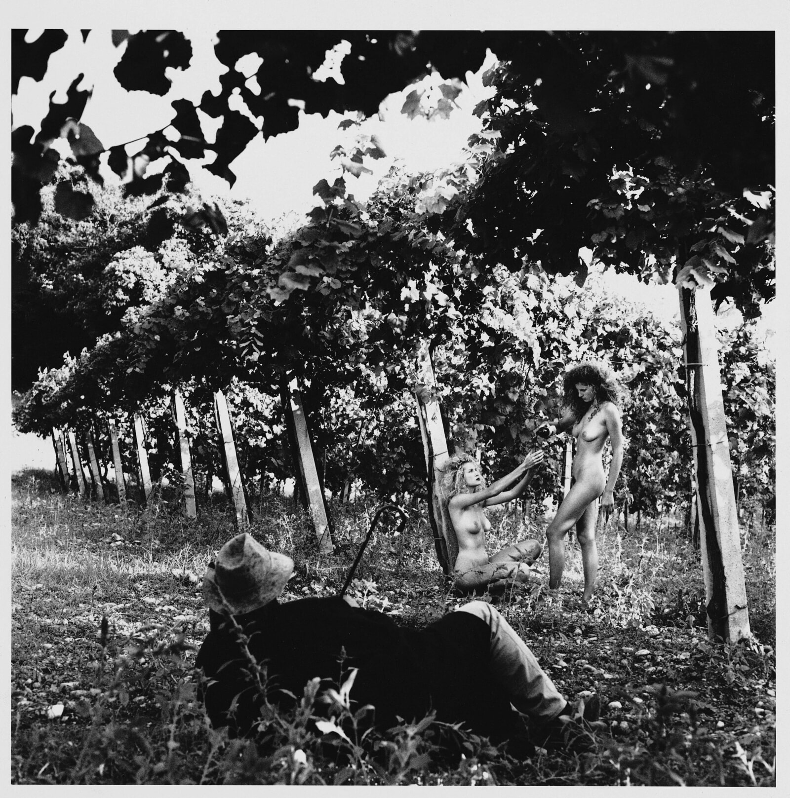 Photo by Helmut Newton of the photographer taken from the book 