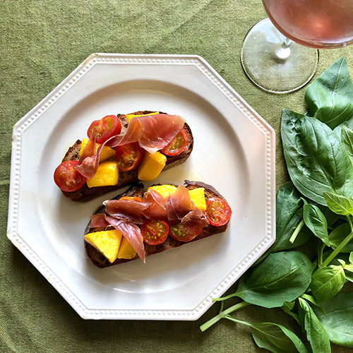 マンゴーのタルティーヌ