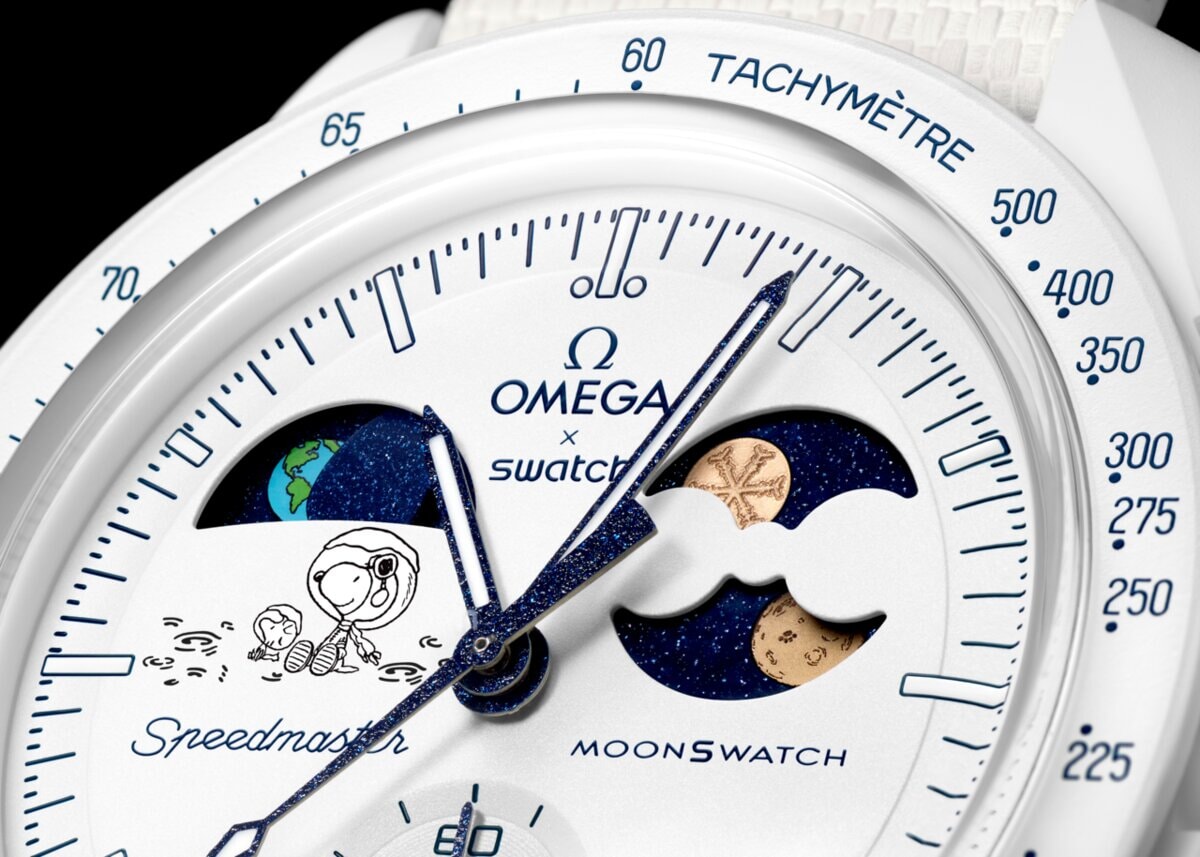 スイスの降雪時のみ限定発売！ 雪の結晶が施された唯一無二のムーン 